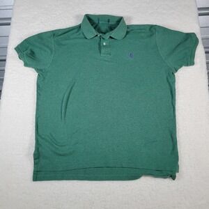 Polo Ralph Lauren Polo Shirt Mens XL Green Short Sleeve Heathered Pony Logo